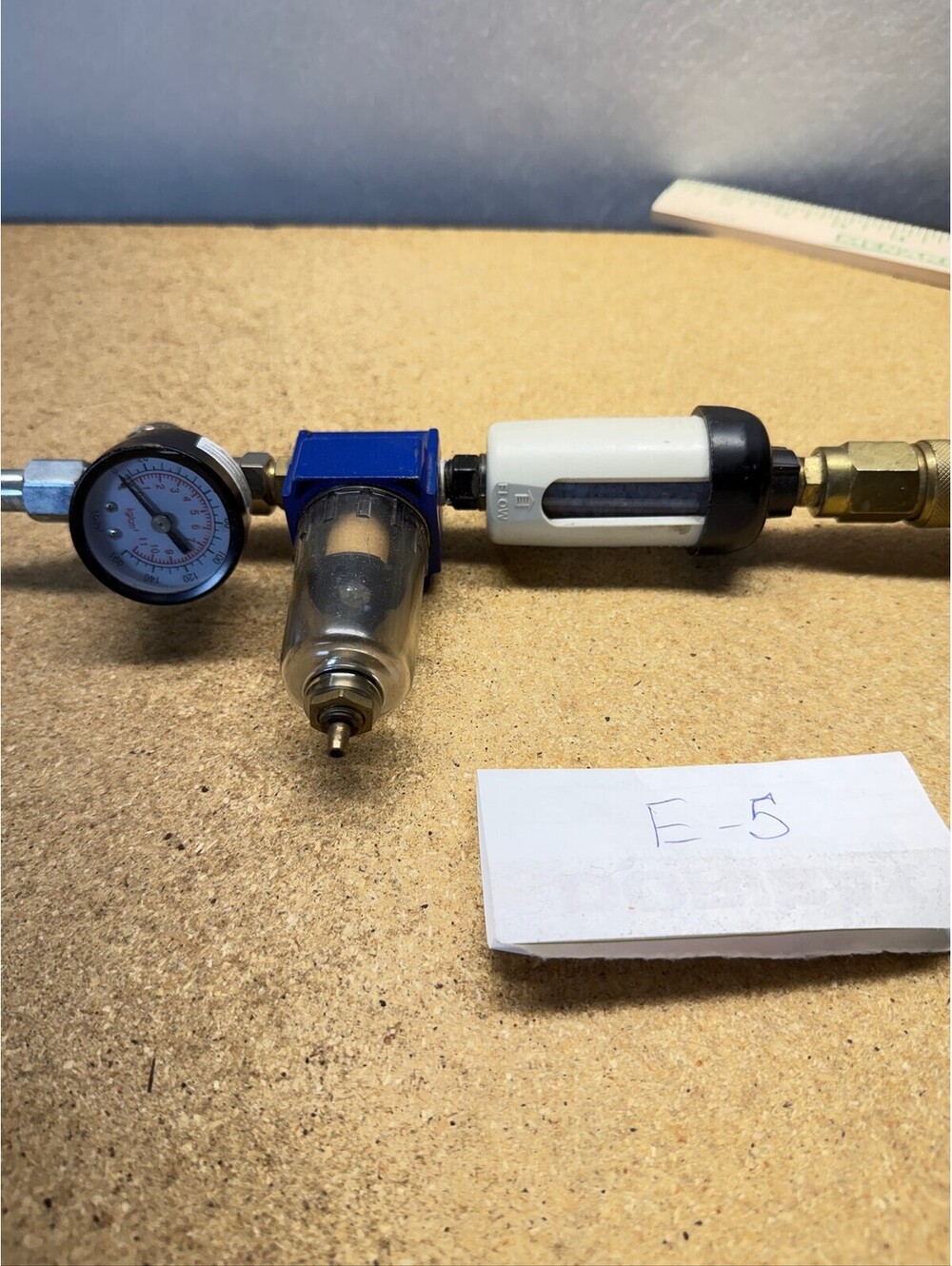 Air Compressor Filter Regulator Assembly w/ Gauge E-5